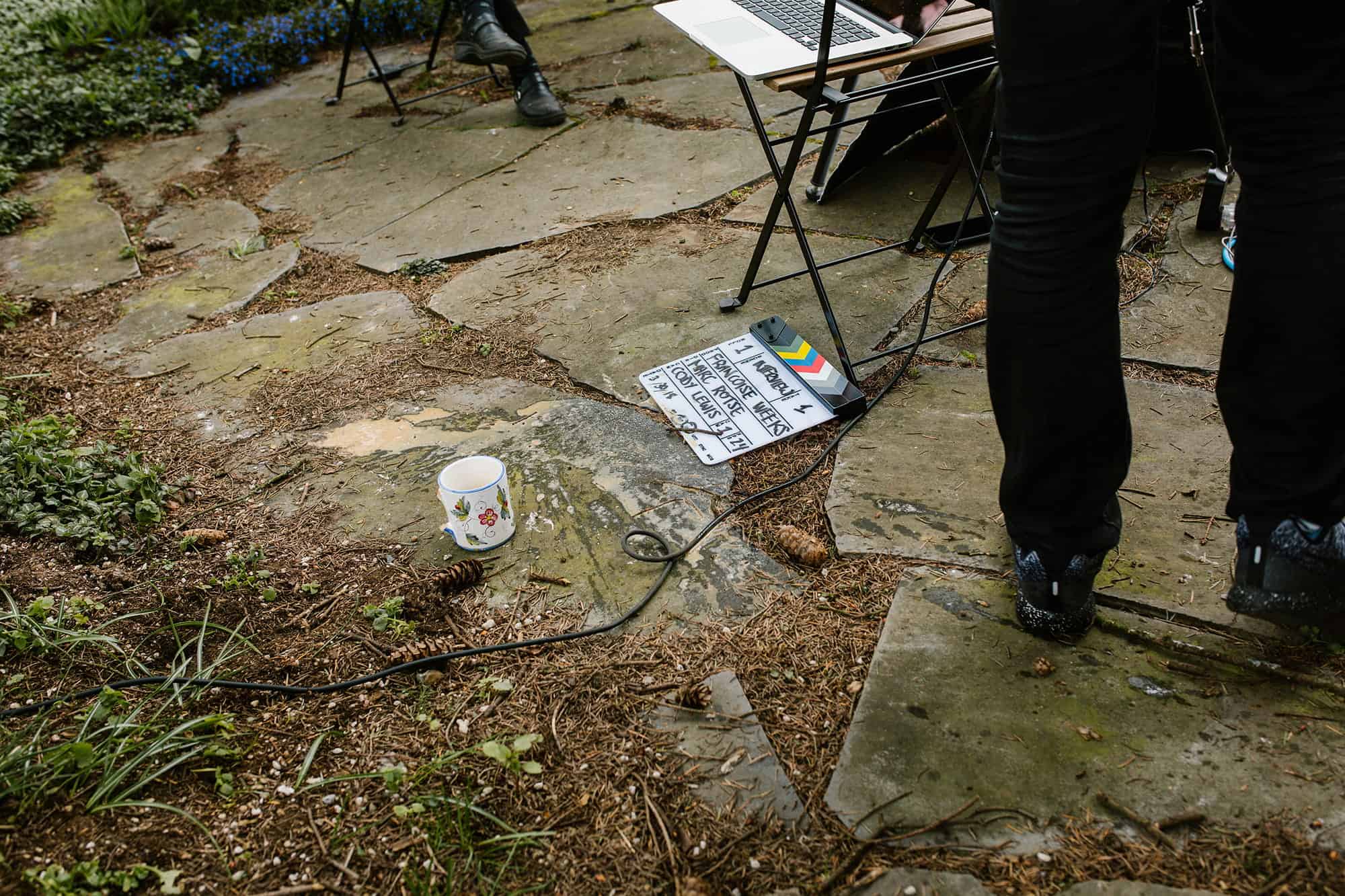 Francoise Weeks behind the scenes