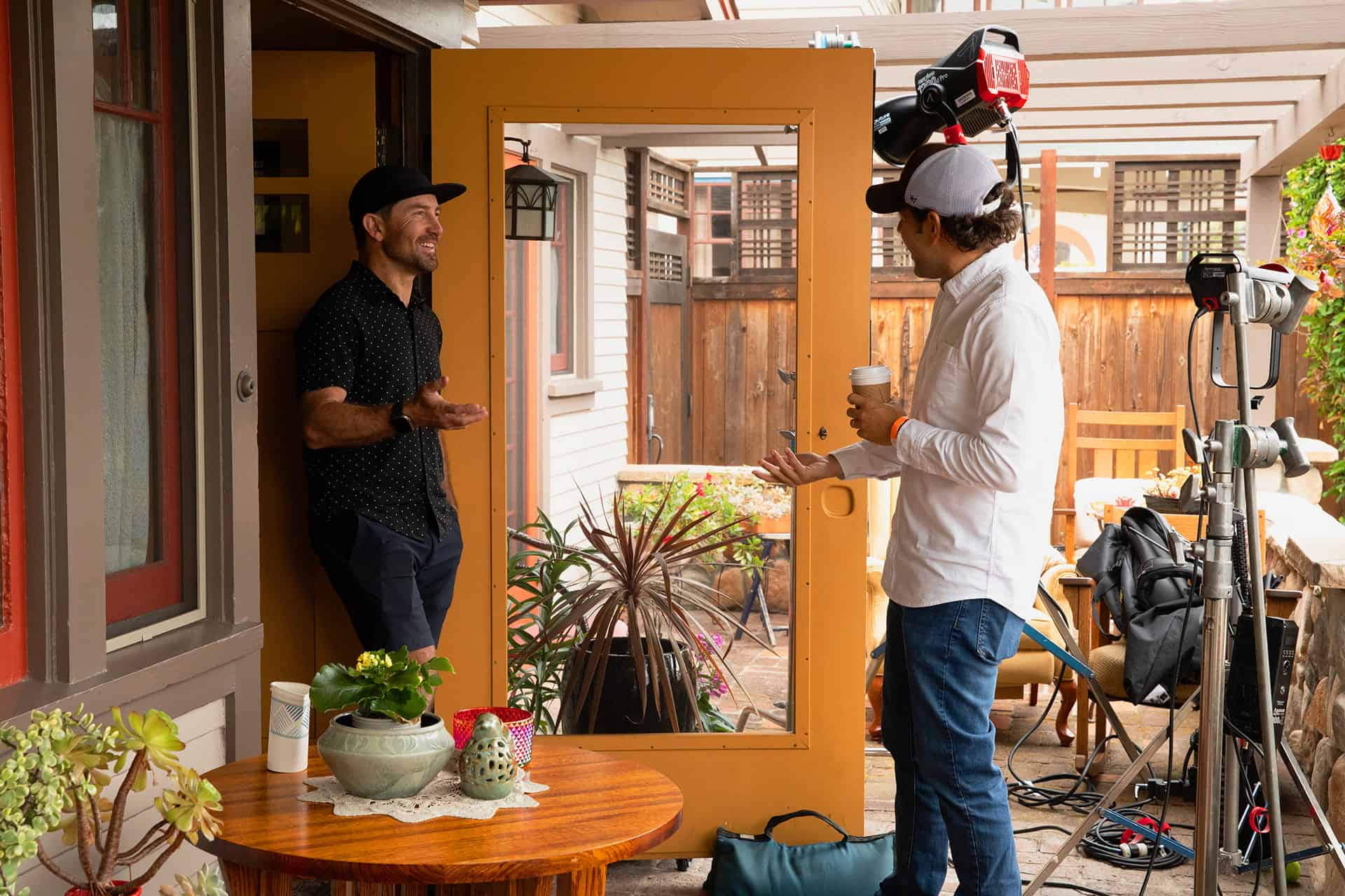 Lightbox Filmworks video production crew working behind the scenes on location